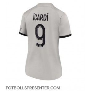 Paris Saint-Germain Mauro Icardi #9 Borta Matchtröja Dam 2022-23 Kortärmad